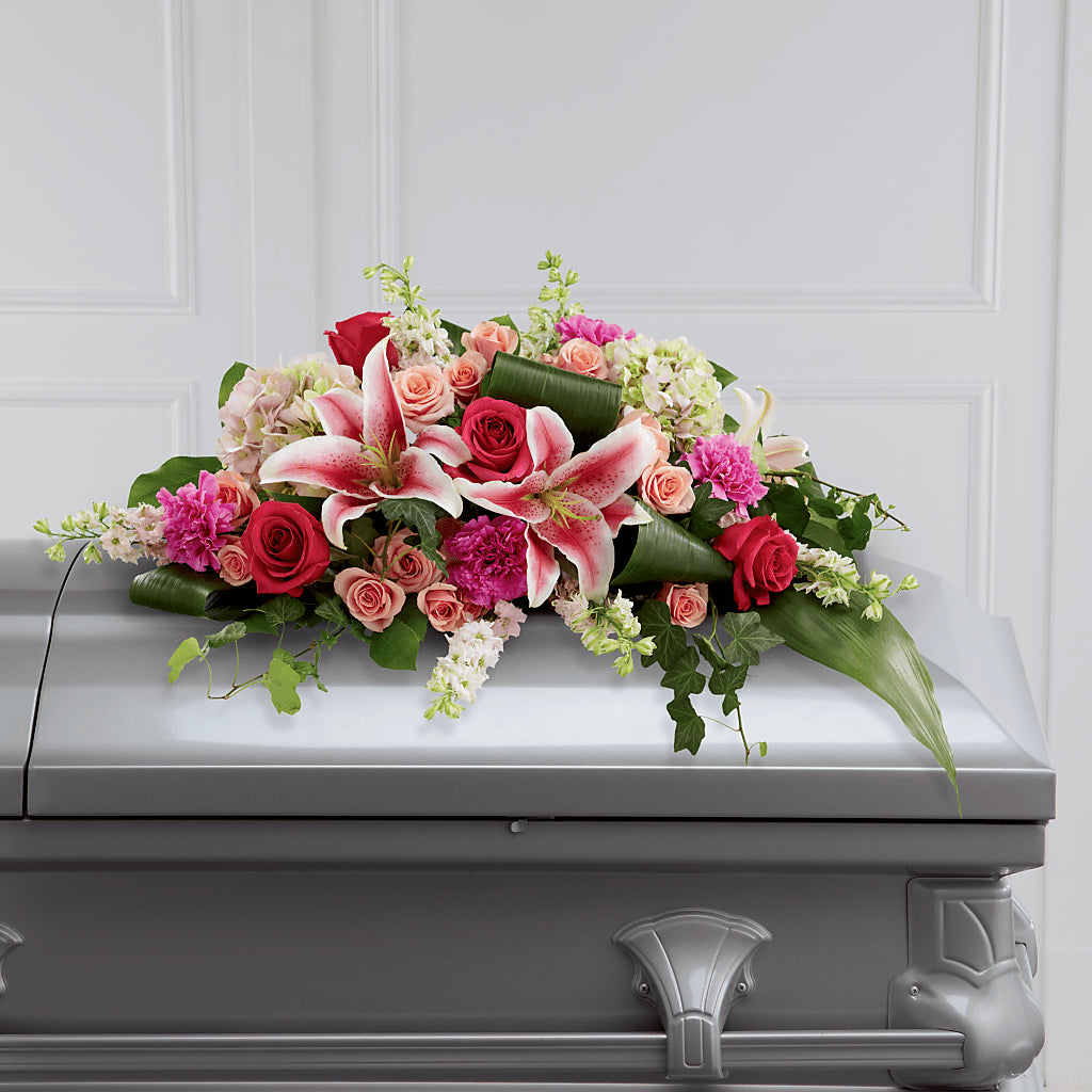 Splendid Grace Casket Spray – Gladrich Florist Shoppe, Punta Gorda FL