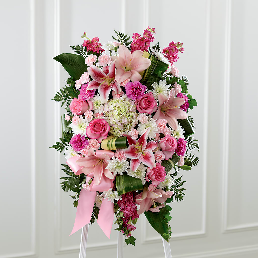 Comforting Standing Spray – Gladrich Florist Shoppe, Punta Gorda FL