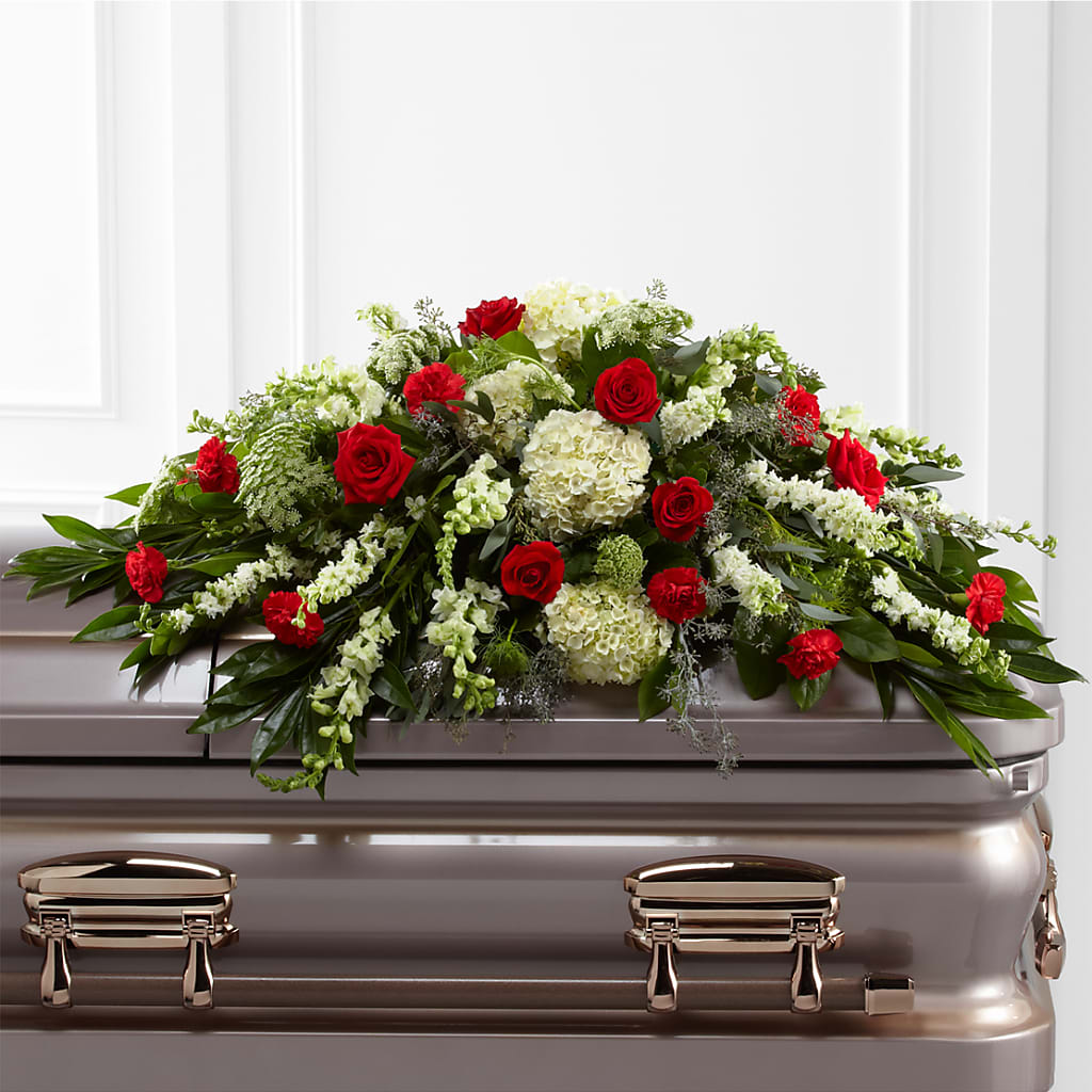 Sincerity Casket Spray – Gladrich Florist Shoppe, Punta Gorda FL