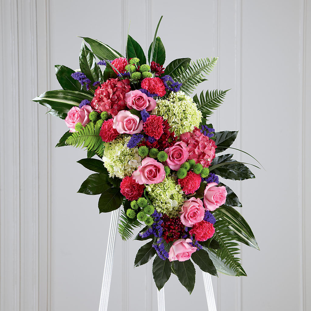 Refreshing Mix Standing Spray – Gladrich Florist Shoppe, Punta Gorda FL