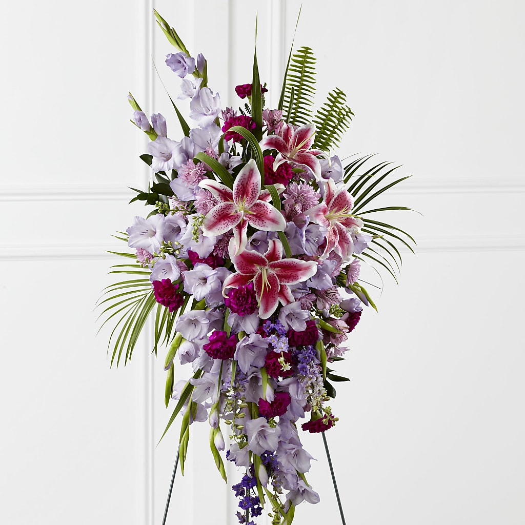 Tender Touch Standing Spray – Gladrich Florist Shoppe, Punta Gorda FL