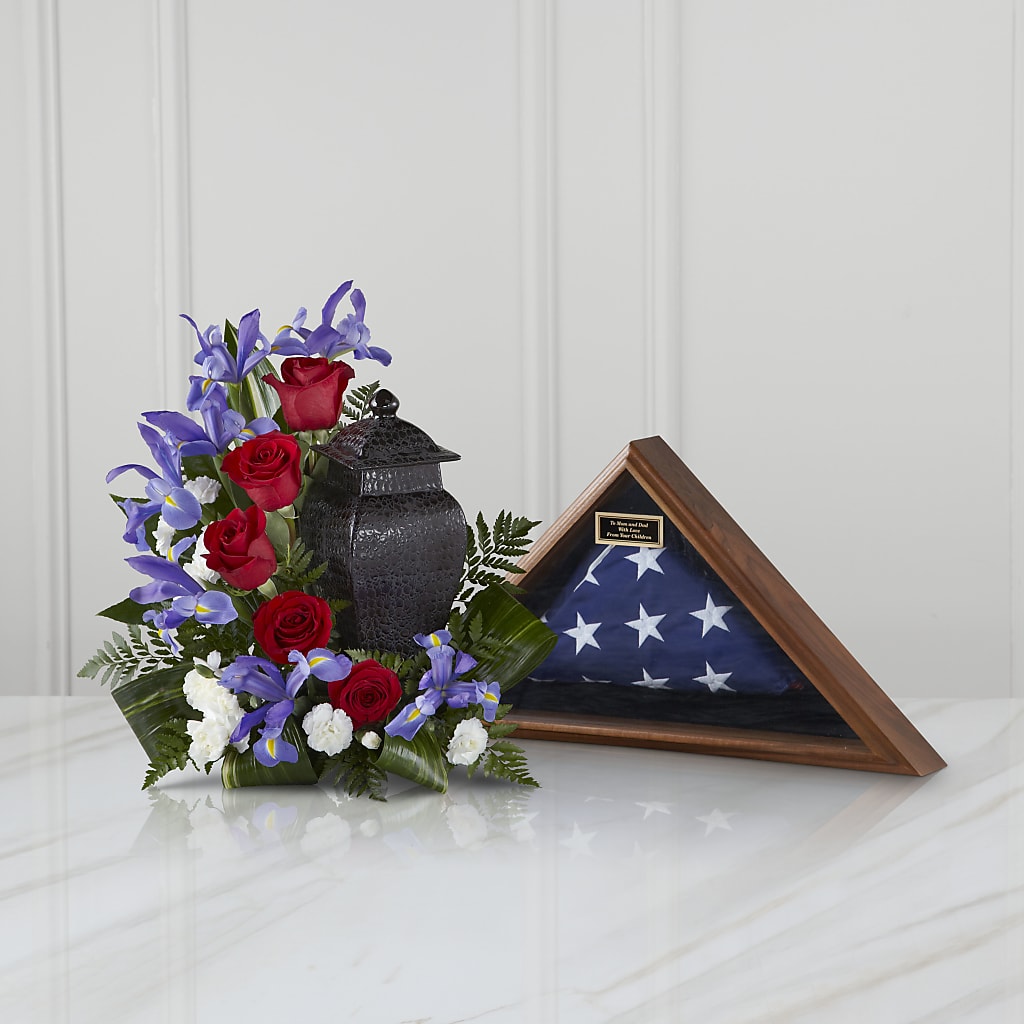 Patriotic Tribute Arrangement – Gladrich Florist Shoppe, Punta Gorda FL