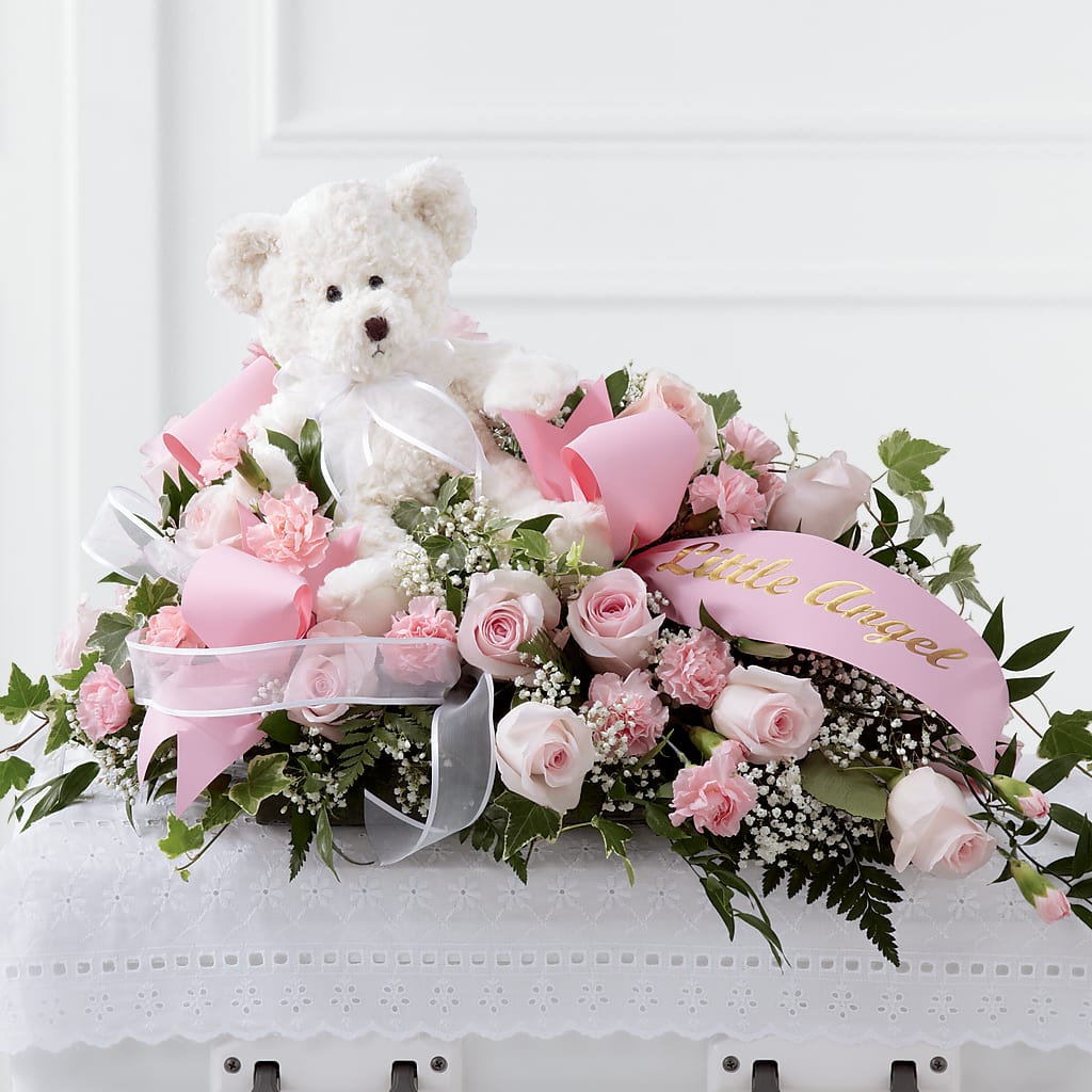 Touch of Sympathy Casket Spray – Gladrich Florist Shoppe, Punta Gorda FL