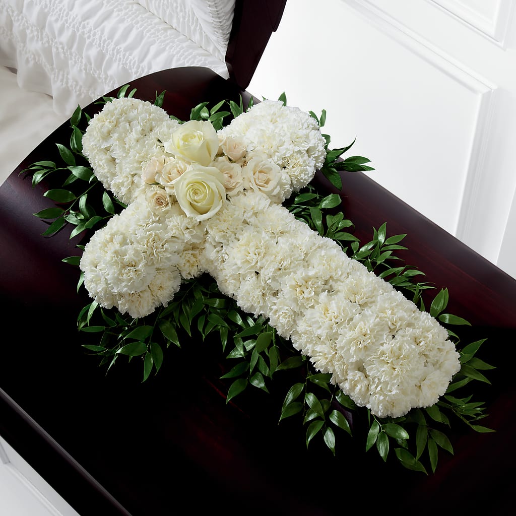 Peaceful Memories Casket Spray (Standard) – Gladrich Florist Shoppe, Punta Gorda FL
