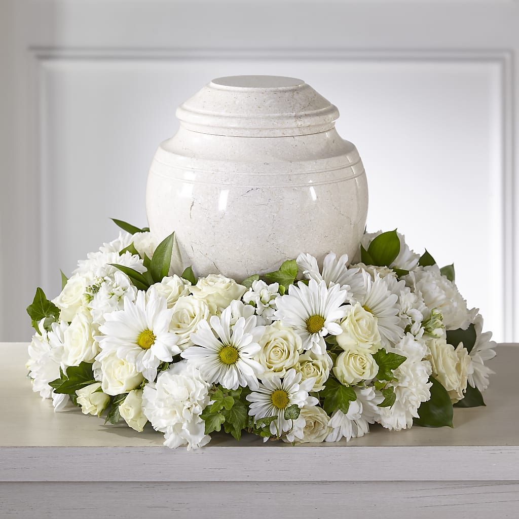 Ivory Gardens Cremation Adornment – Gladrich Florist Shoppe, Punta Gorda FL