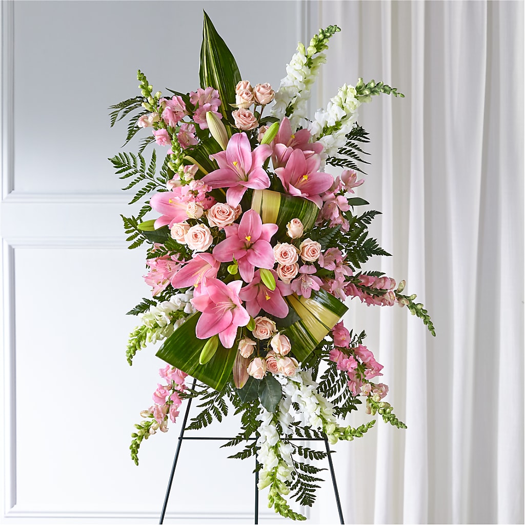 Elegant Embrace Standing Spray – Gladrich Florist Shoppe, Punta Gorda FL