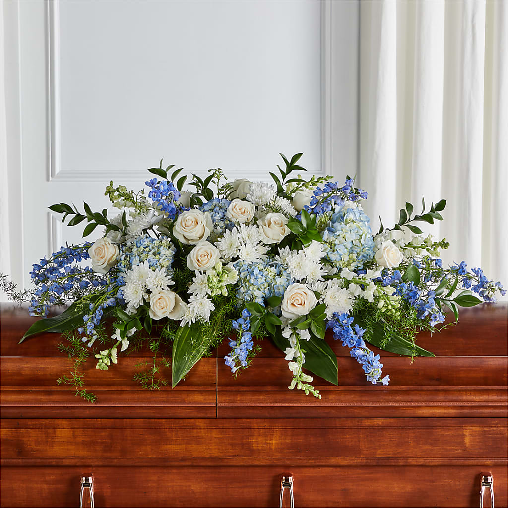 Timeless Essence Casket Spray – Gladrich Florist Shoppe, Punta Gorda FL