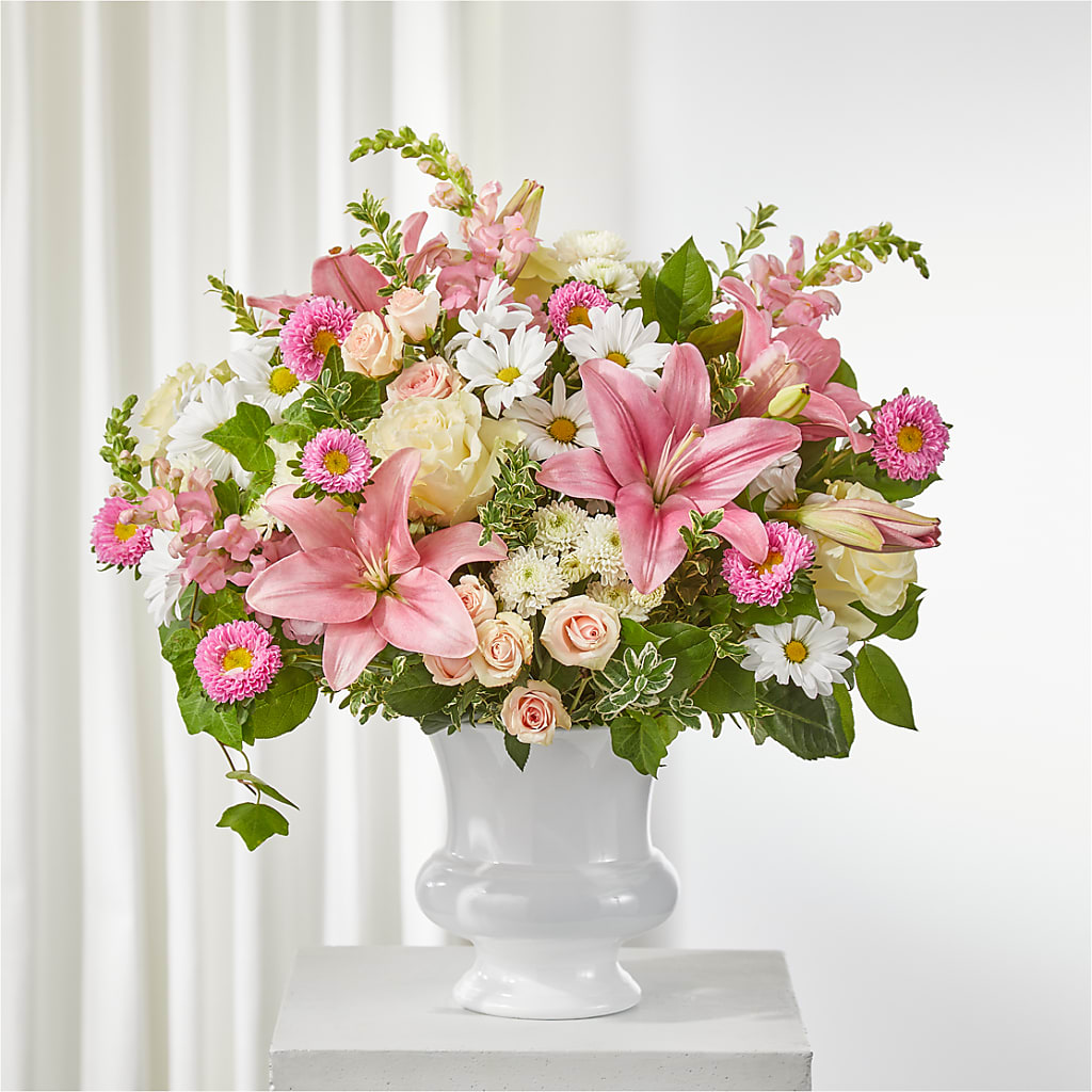 Empathetic Blooms Urn Arrangement – Gladrich Florist Shoppe, Punta Gorda FL