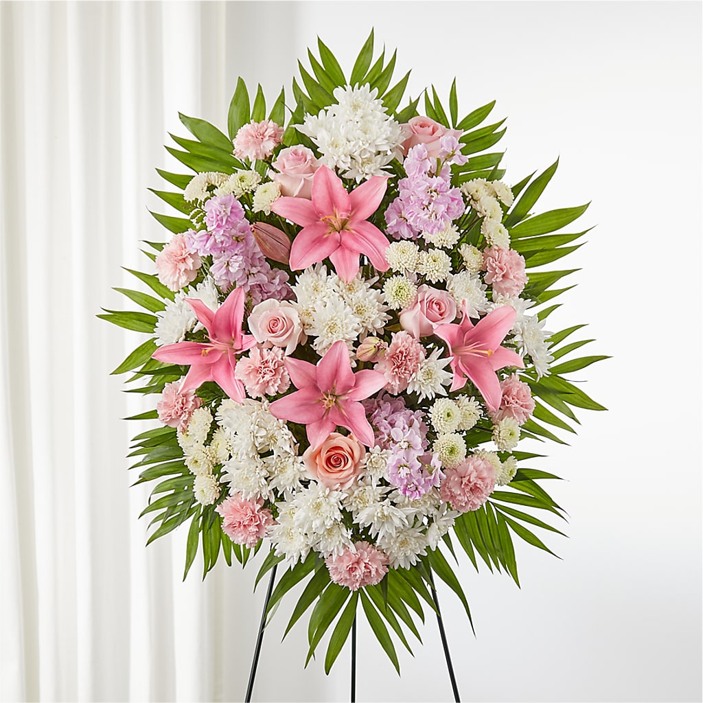 Offering Solace Standing Spray – Gladrich Florist Shoppe, Punta Gorda FL