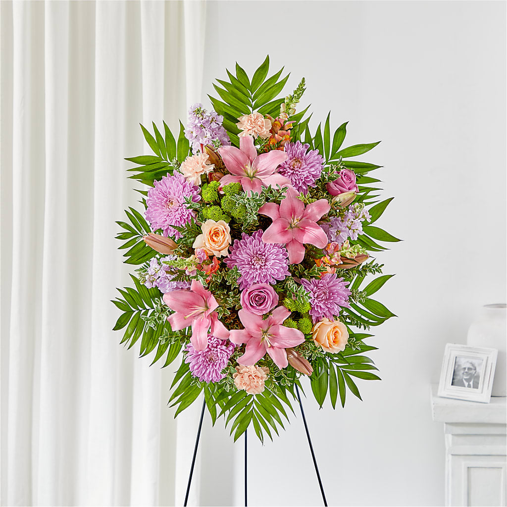 Love & Light Standing Spray – Gladrich Florist Shoppe, Punta Gorda FL