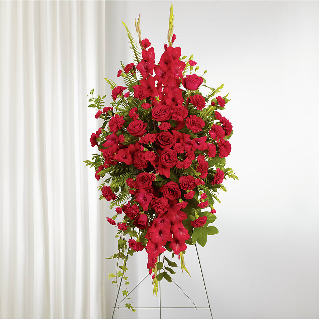From the Heart Standing Spray – Gladrich Florist Shoppe, Punta Gorda FL