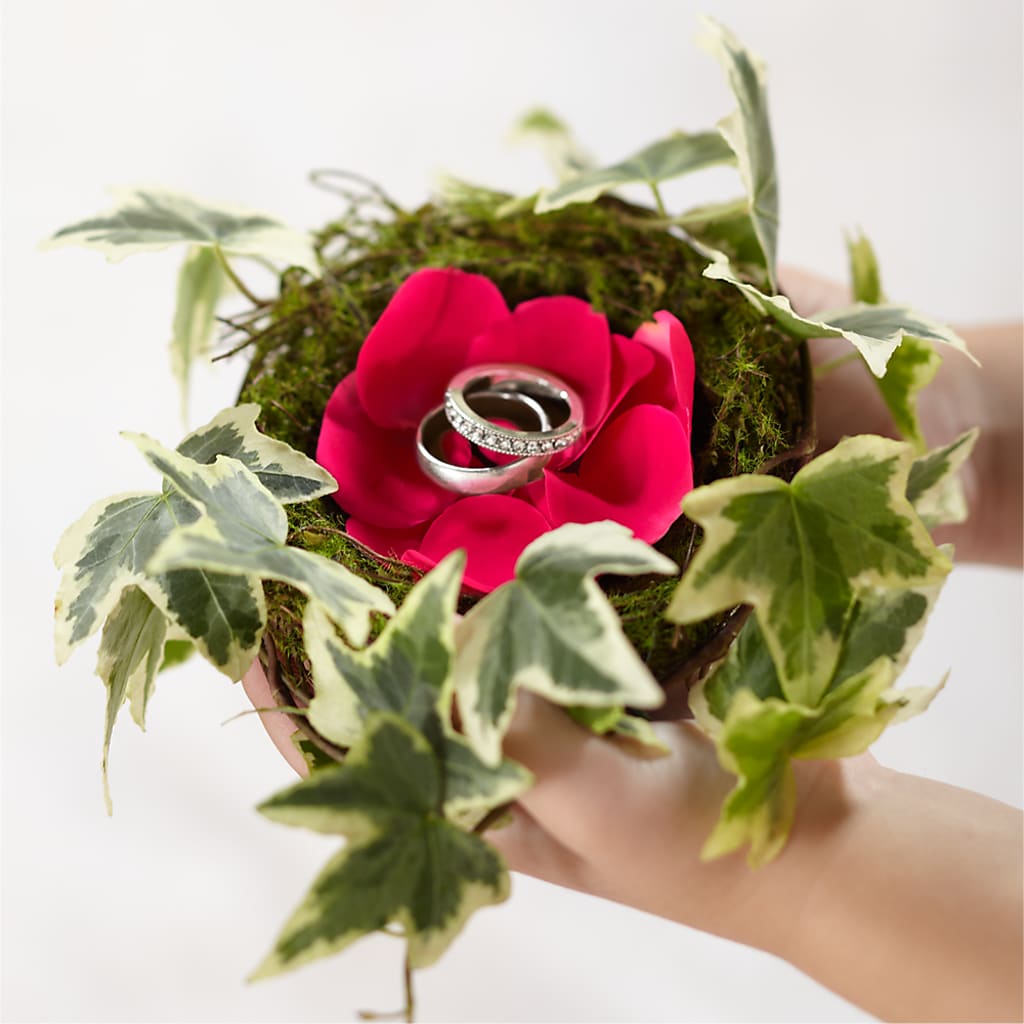 Lila Rose Ring Nest – Gladrich Florist Shoppe, Punta Gorda FL