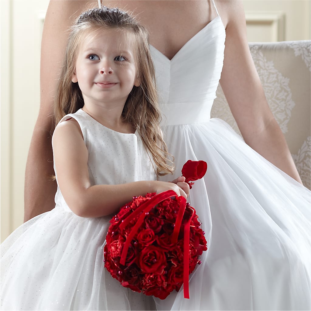 Pure at Heart Flower Girl Arrangement – Gladrich Florist Shoppe, Punta Gorda FL
