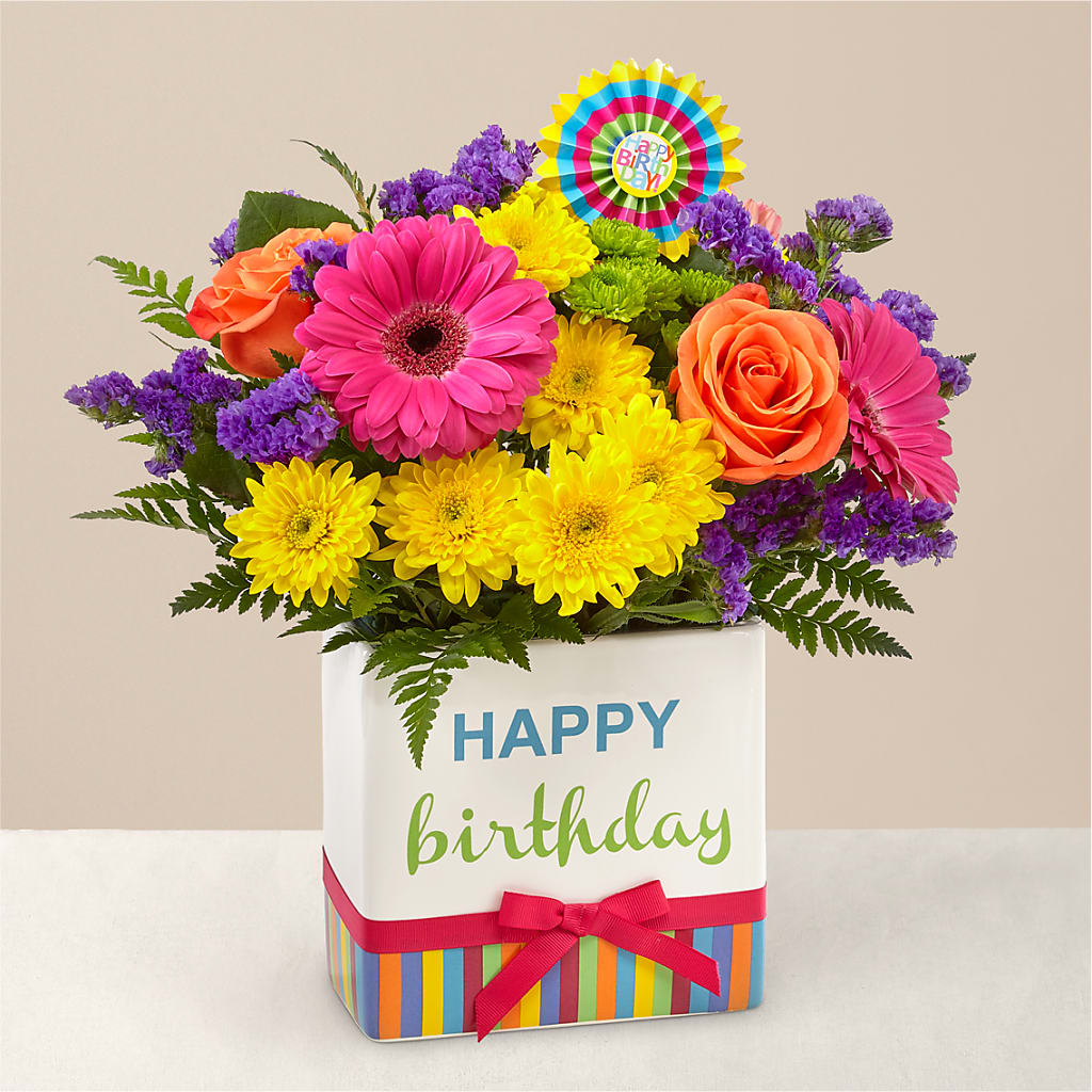 Birthday Brights Bouquet –  Gladrich Florist Shoppe, Punta Gorda FL