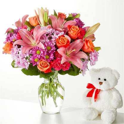 One and Only Bouquet and Bear Bundle –  Gladrich Florist Shoppe, Punta Gorda FL
