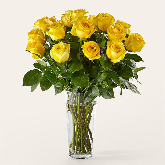 Long Stem Yellow Rose Bouquet –  Gladrich Florist Shoppe, Punta Gorda FL