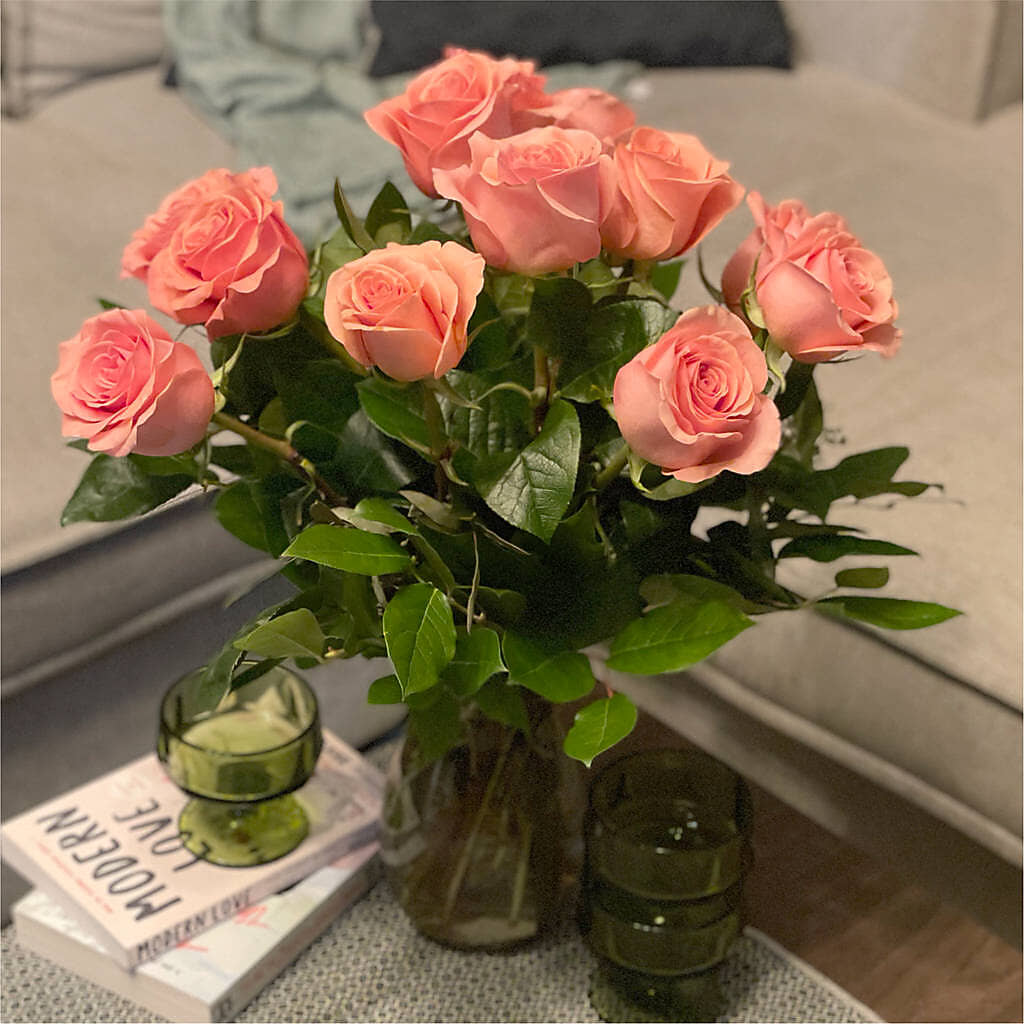 Long Stem Pink Rose Bouquet –  Gladrich Florist Shoppe, Punta Gorda FL