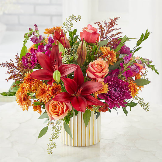 Burgundy Landscape Bouquet –  Gladrich Florist Shoppe, Punta Gorda FL