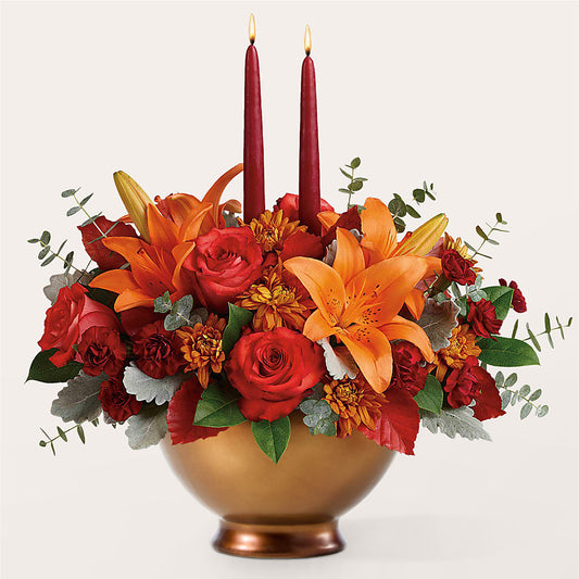 Fruits of Fall Centerpiece –  Gladrich Florist Shoppe, Punta Gorda FL