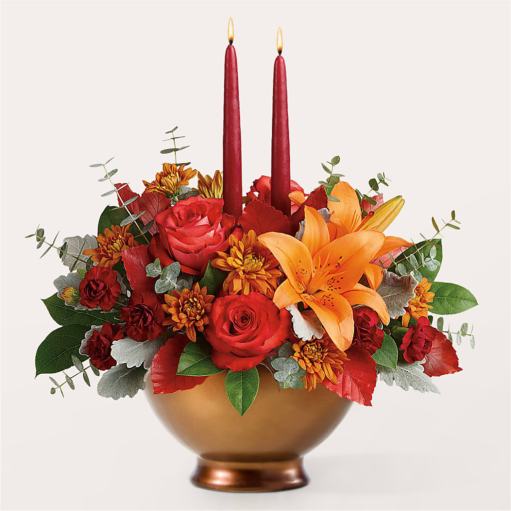 Fruits of Fall Centerpiece –  Gladrich Florist Shoppe, Punta Gorda FL