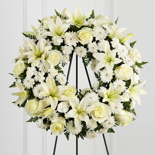 Treasured Tribute Wreath – GLADRICH FLORIST SHOPPE, Punta Gorda FL