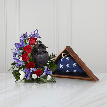 Patriotic Tribute Arrangement –  Gladrich Florist Shoppe, Punta Gorda FL