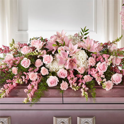 Life & Remembrance Casket Spray –  Gladrich Florist Shoppe, Punta Gorda FL