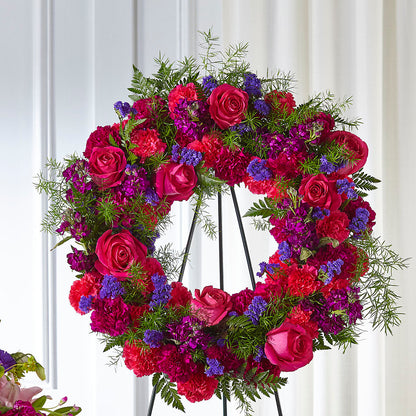 Calming Colors Wreath –  Gladrich Florist Shoppe, Punta Gorda FL