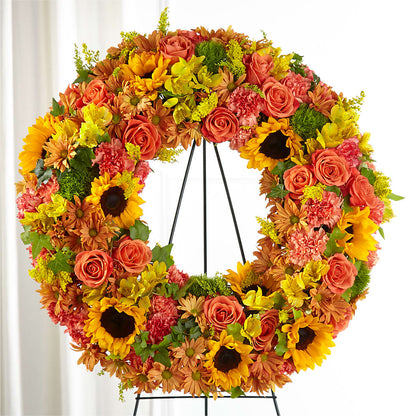 Autumnal Memories Wreath (Standard) –  Gladrich Florist Shoppe, Punta Gorda FL