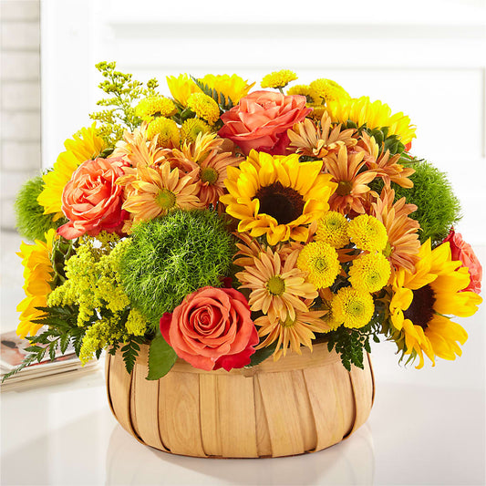 Harvest Sunflower Basket –  Gladrich Florist Shoppe, Punta Gorda FL