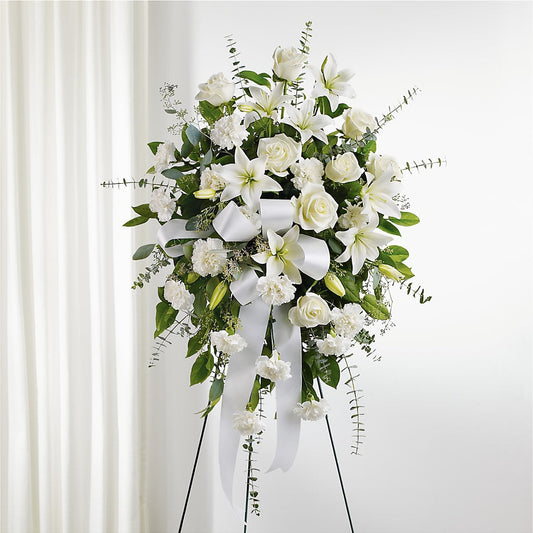 With Care Standing Spray –  Gladrich Florist Shoppe, Punta Gorda FL