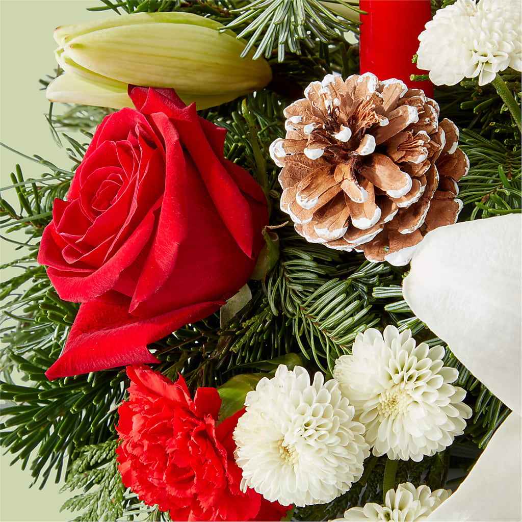 Seasonal Festivities Centerpiece –  Gladrich Florist Shoppe, Punta Gorda FL