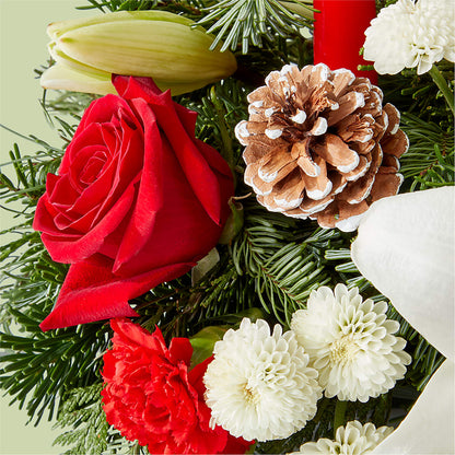 Seasonal Festivities Centerpiece –  Gladrich Florist Shoppe, Punta Gorda FL