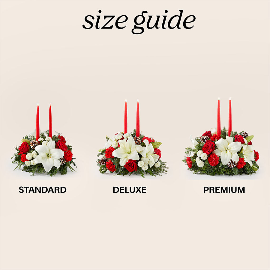 Seasonal Festivities Centerpiece –  Gladrich Florist Shoppe, Punta Gorda FL