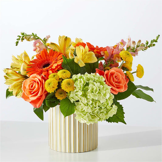 Autumn Sunshine Bouquet with Ivory Vase –  Gladrich Florist Shoppe, Punta Gorda FL