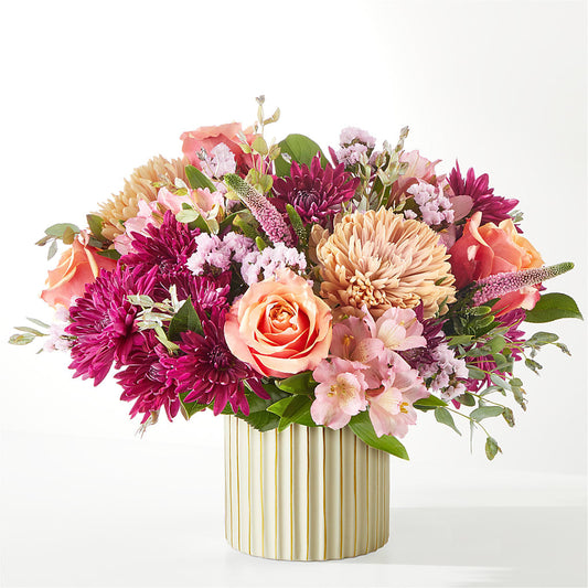 Berry Cobbler Bouquet with Ivory Vase – GLADRICH FLORIST SHOPPE, Punta Gorda FL