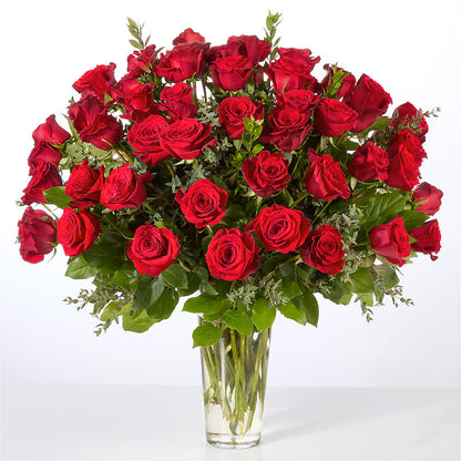 Forever Yours Fifty Stem Red Rose Bouquet –  Gladrich Florist Shoppe, Punta Gorda FL
