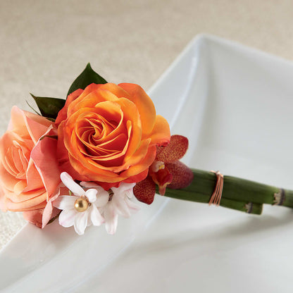 Sunset Dream Boutonniere –  Gladrich Florist Shoppe, Punta Gorda FL