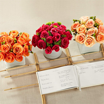 Dawn Rose Centerpiece –  Gladrich Florist Shoppe, Punta Gorda FL