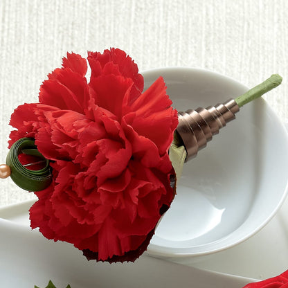 Red Carnation Boutonniere –  Gladrich Florist Shoppe, Punta Gorda FL